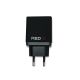 Red-E Dual Wall Charger 3.4 Amp - Black
