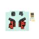 Fxpt Decal Kit 34 Sc F-S Org/Blk Logo S-Blk Fork 2022