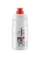 Elite Water Bottle Jet Clear 350ml Red Logo