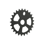 Shield Accessory Chainring 25T Steel Black